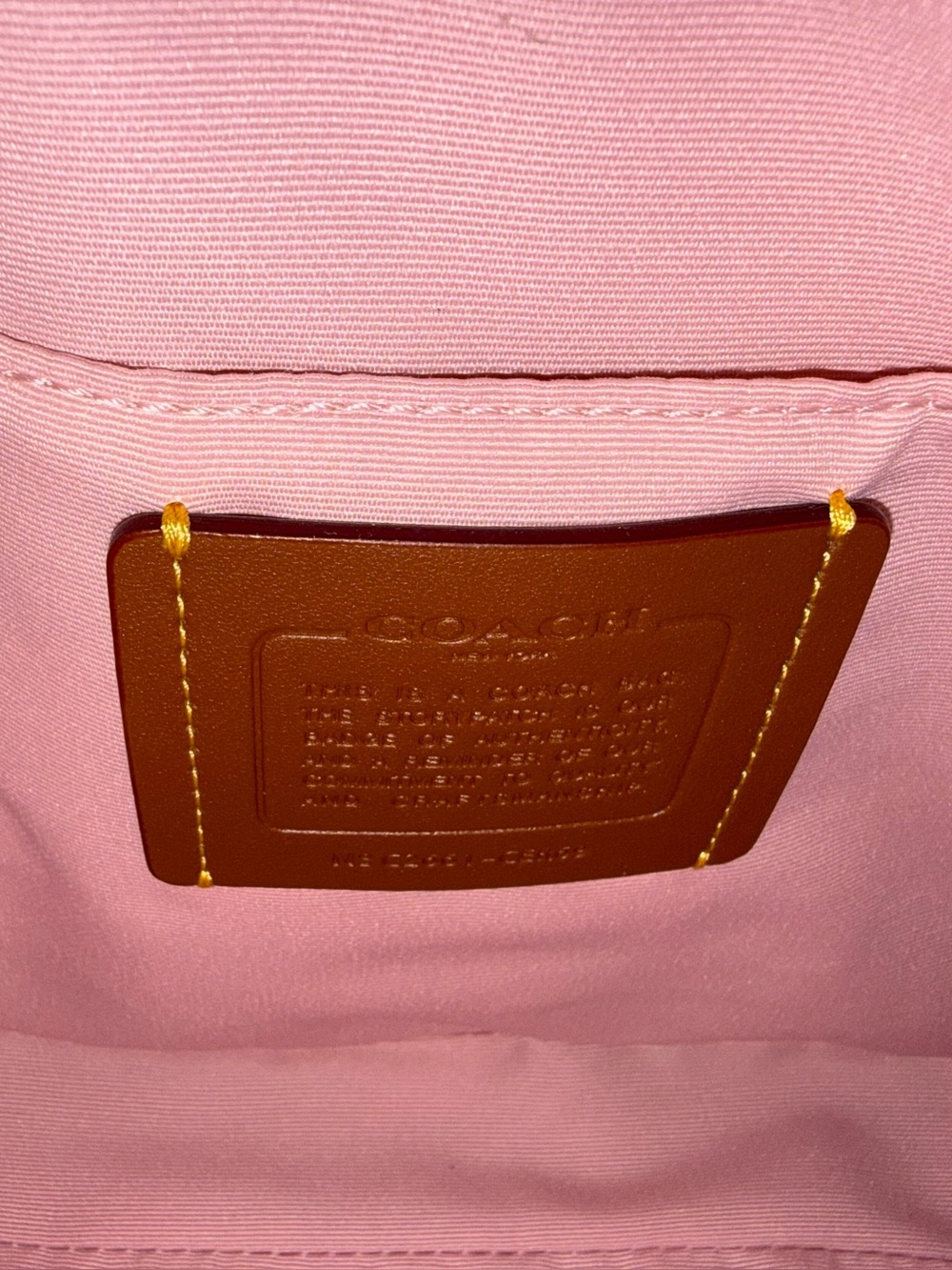 Coach Outlet Carey Crossbody Bag In Signature Pink Denim - Picture 15 of 15
